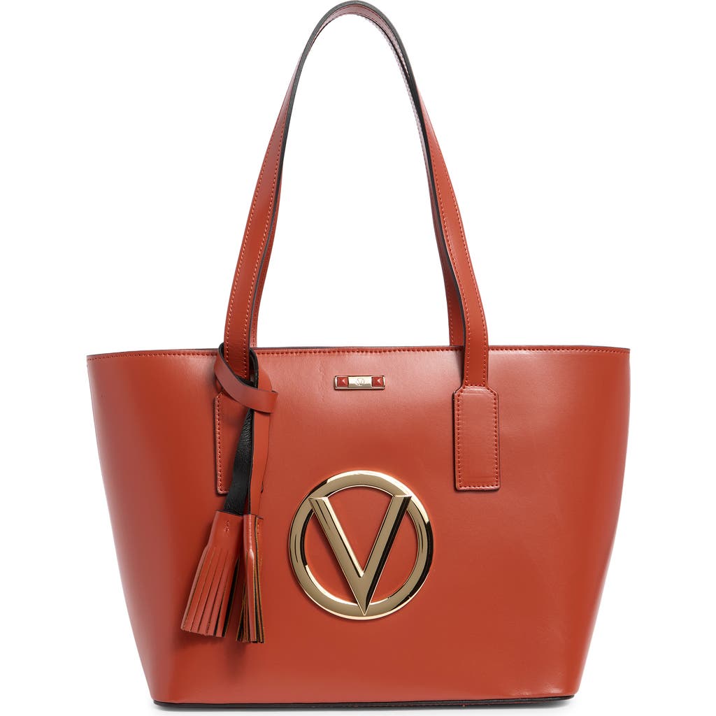 Valentino By Mario Valentino Prince Foreer Leather Tote Bag In Brown