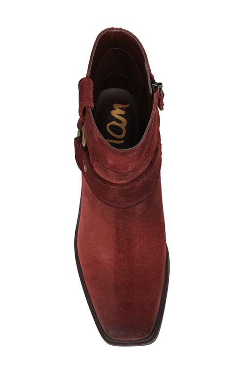 Sam Edelman Barrett Harness Bootie In Red