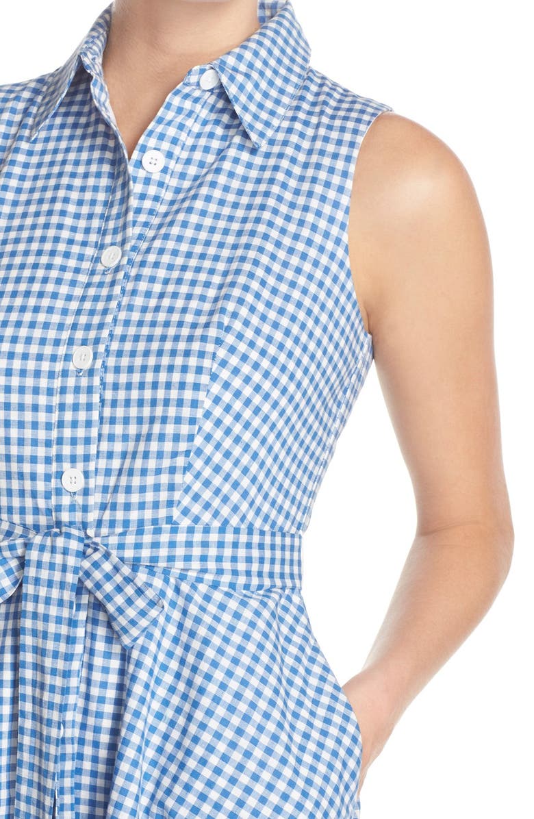 Chetta B Gingham Shirtdress, Alternate, color,