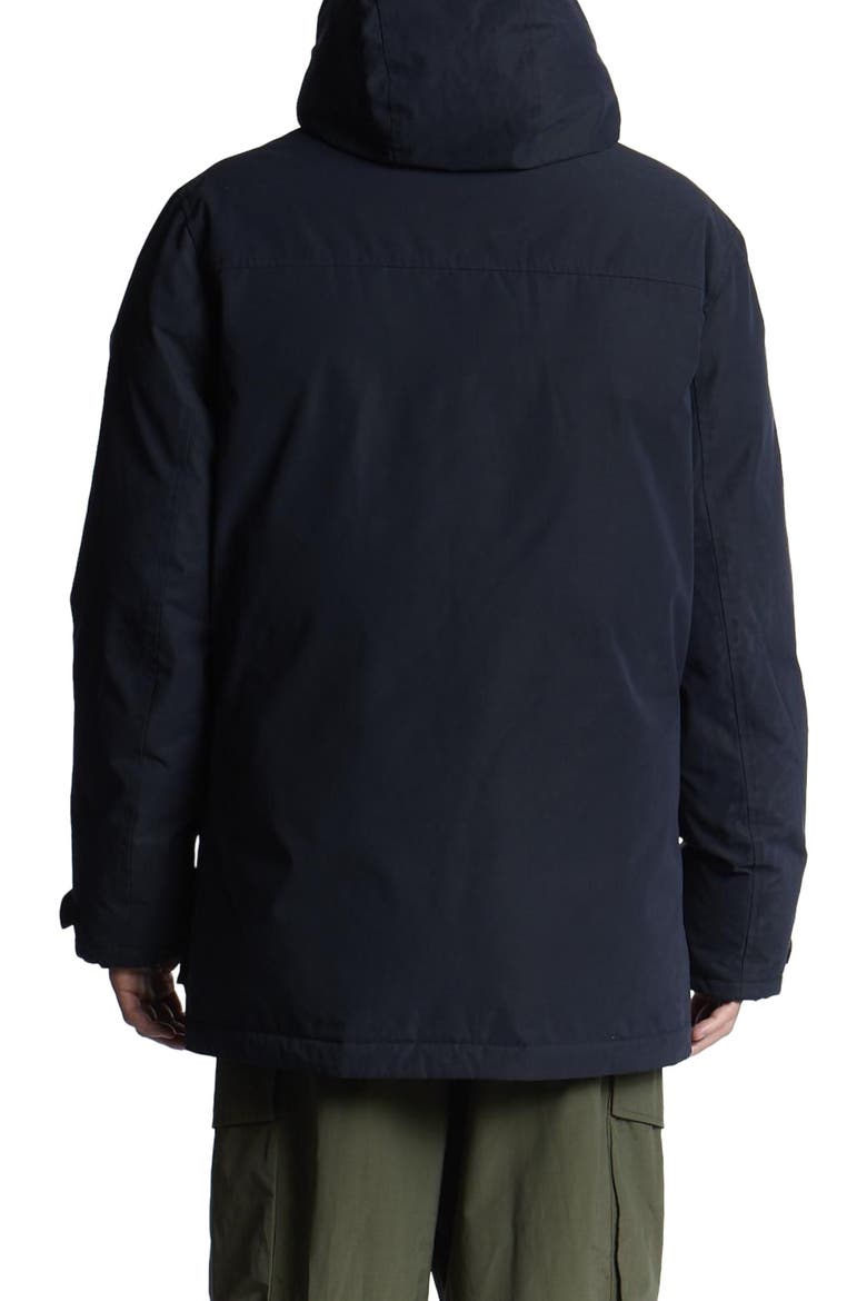 Long Sleeve Hooded Membrane Parka, Alternate, color, Dark Navy
