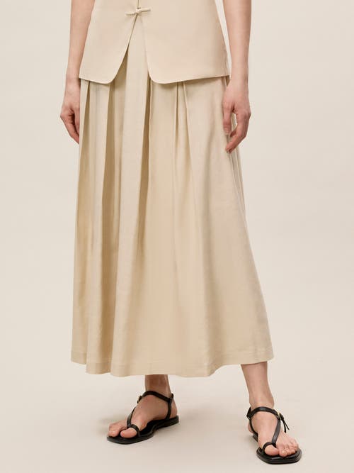 REBECCA TAYLOR REBECCA TAYLOR BEATRICE STRETCH LINEN SKIRT