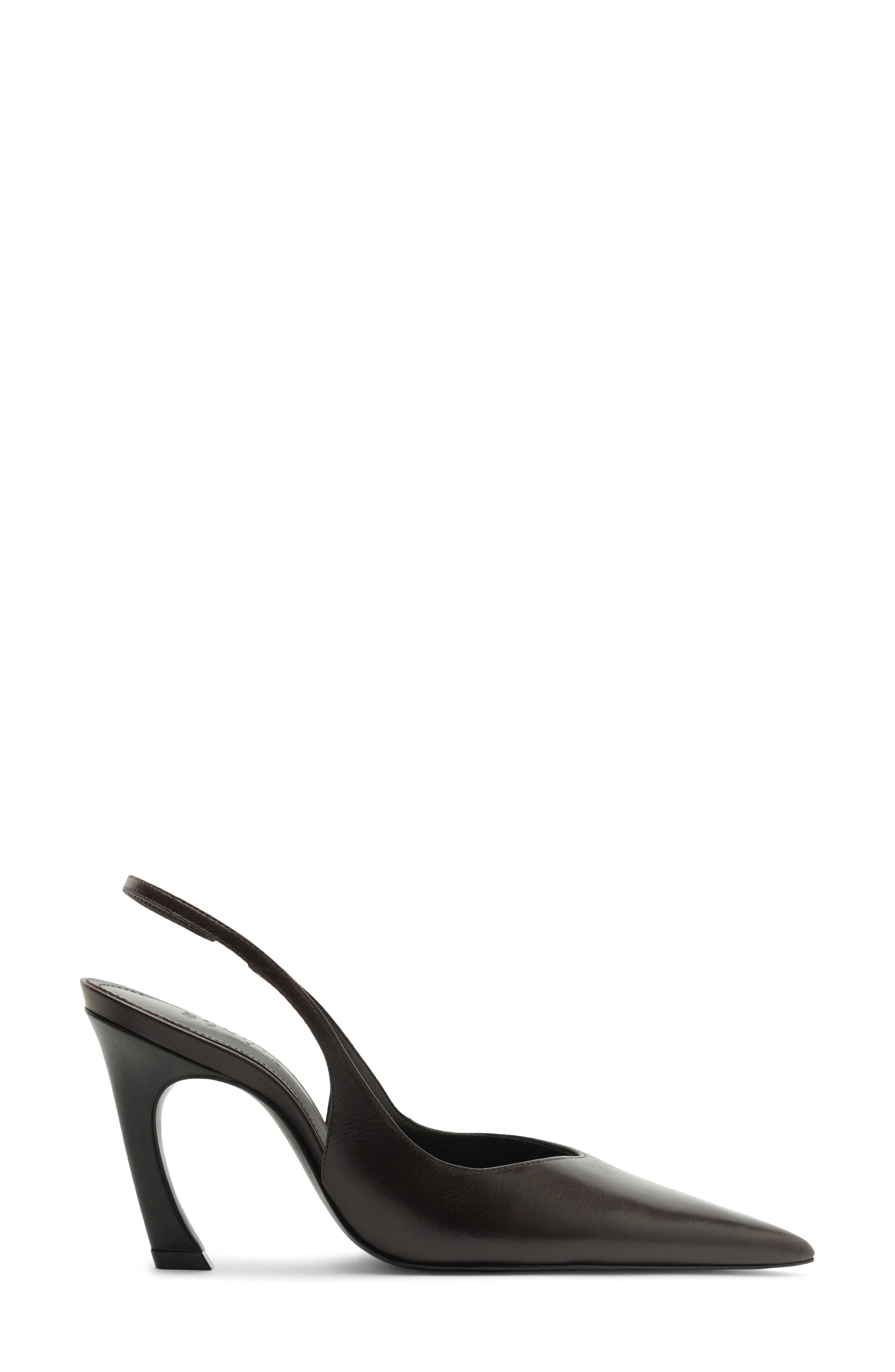 Schutz Lexi Slingback Pointed Toe Pump, Alternate, color, Dark Brown