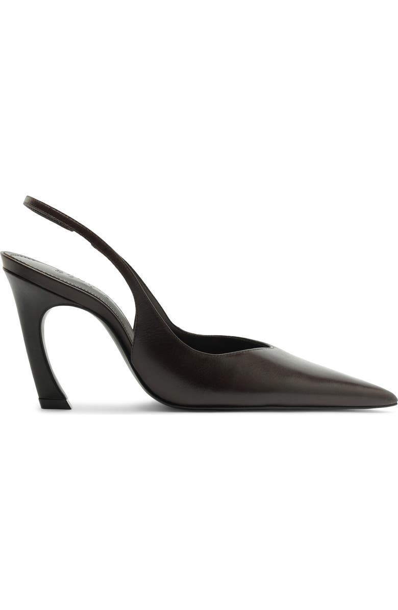 Schutz Lexi Slingback Pointed Toe Pump, Alternate, color, Dark Brown
