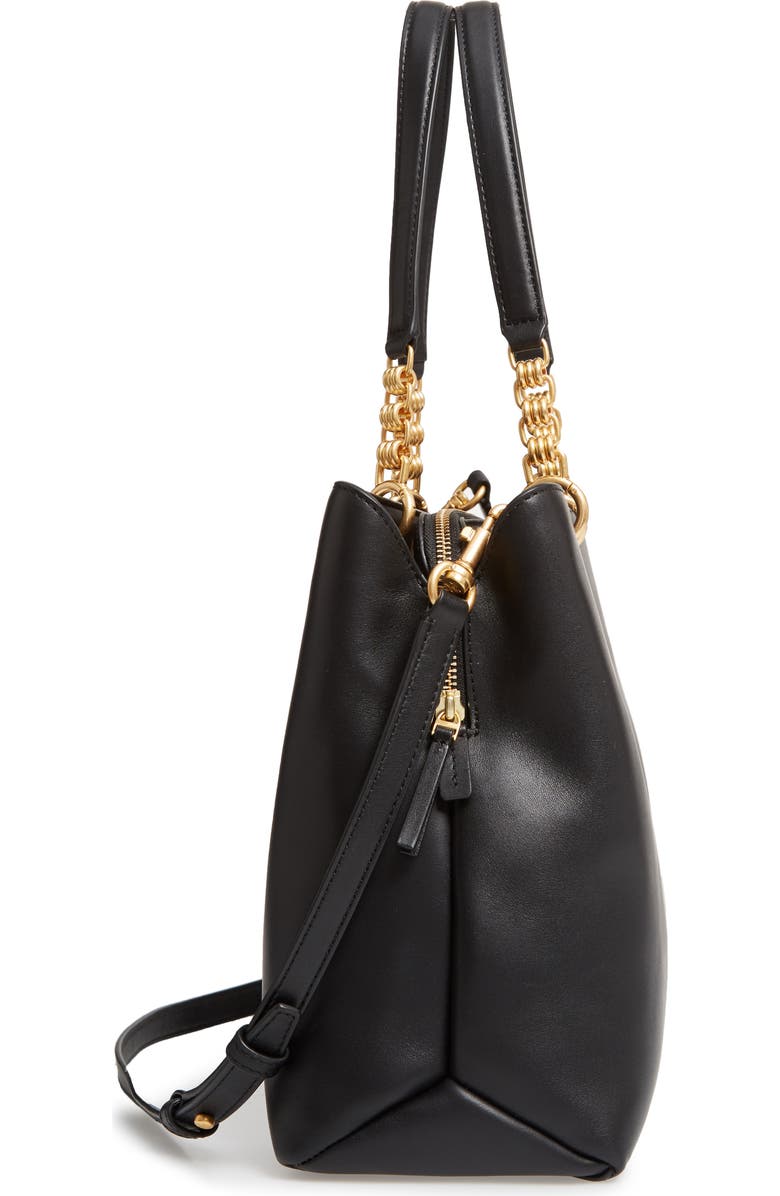 Tory Burch Lily Leather Top Handle Satchel, Alternate, color,