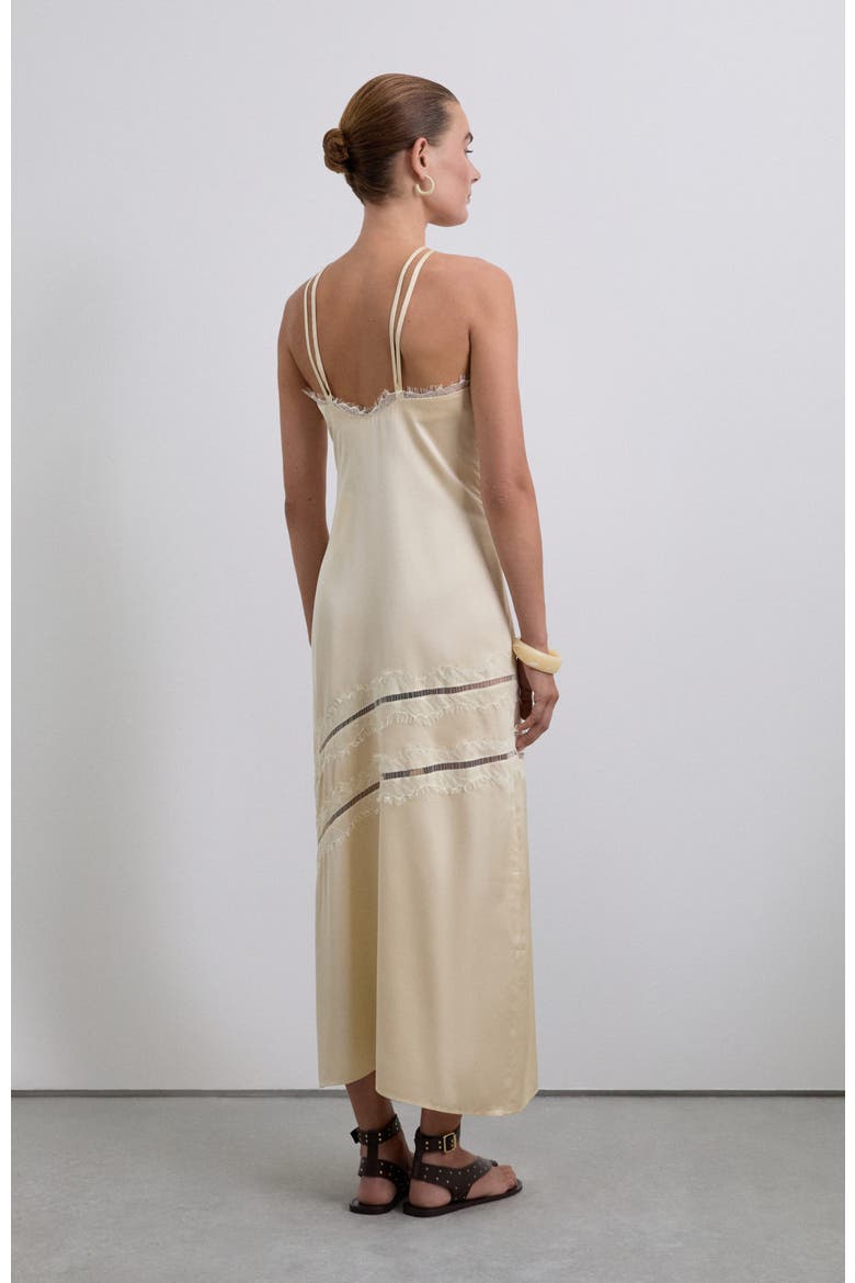 Laceslip Dress, Alternate, color, Ecru