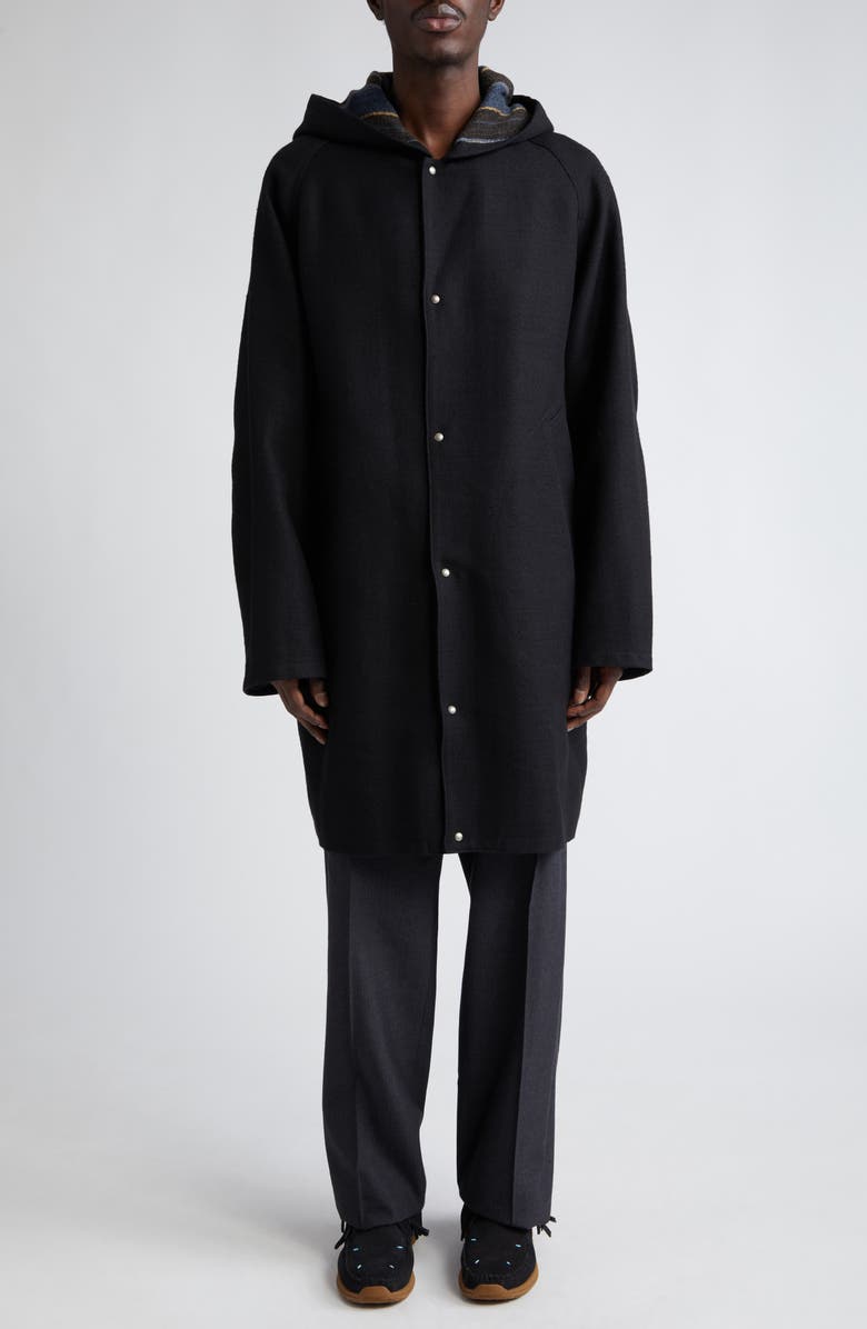 VISVIM Hakama Wool Blend Santome Pants, Alternate, color,