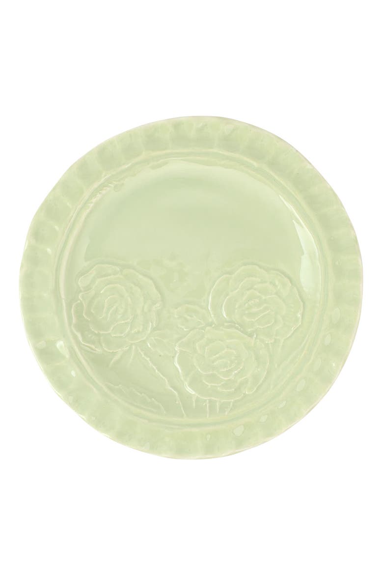Pietri Fiori Canape Plate, Main, color, GREEN