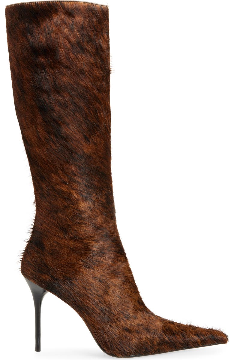 Jeffrey Campbell Proposal Pointed Toe Boot, Alternate, color, Black Brown Longhair