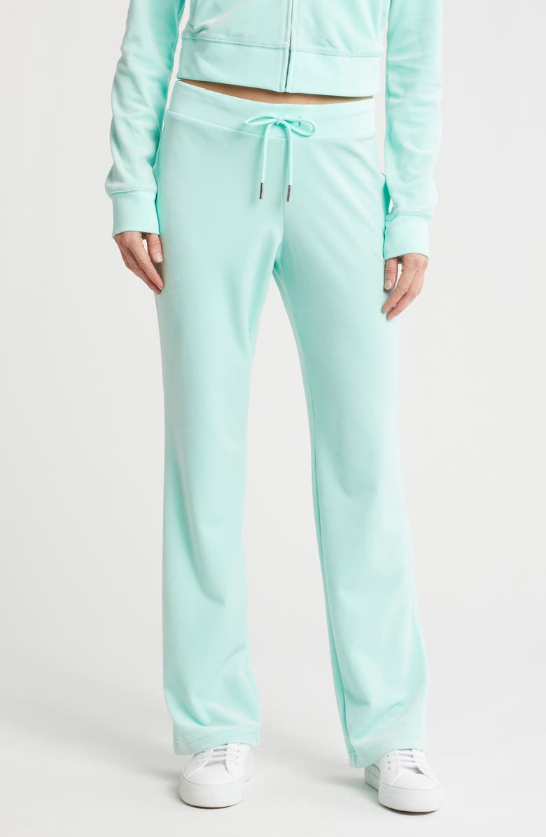 Juicy Couture Velour Wide Leg Track Pants, Main, color, 