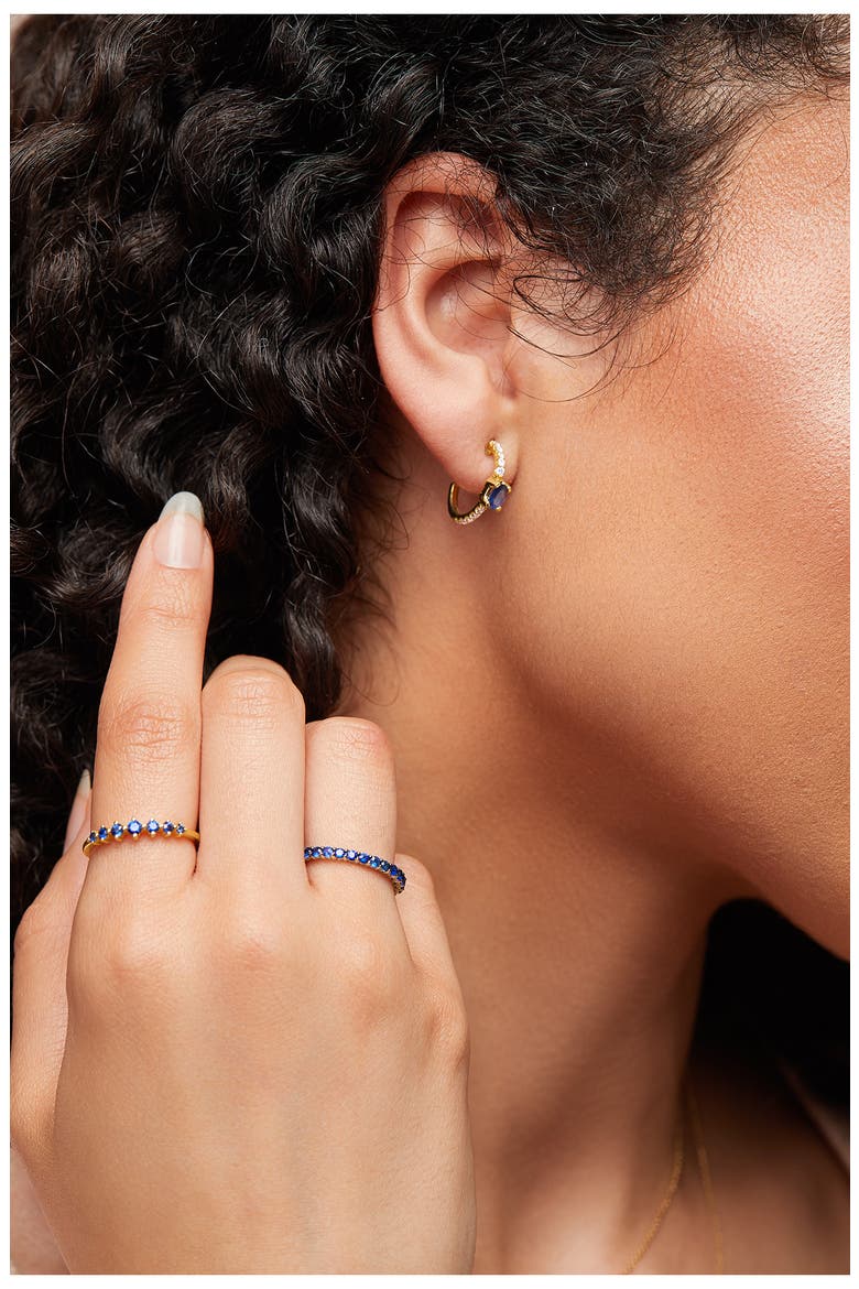 El Mar Sapphire Eternity Band Ring, Alternate, color, 18K WHITE GOLD/ SAPPHIRE
