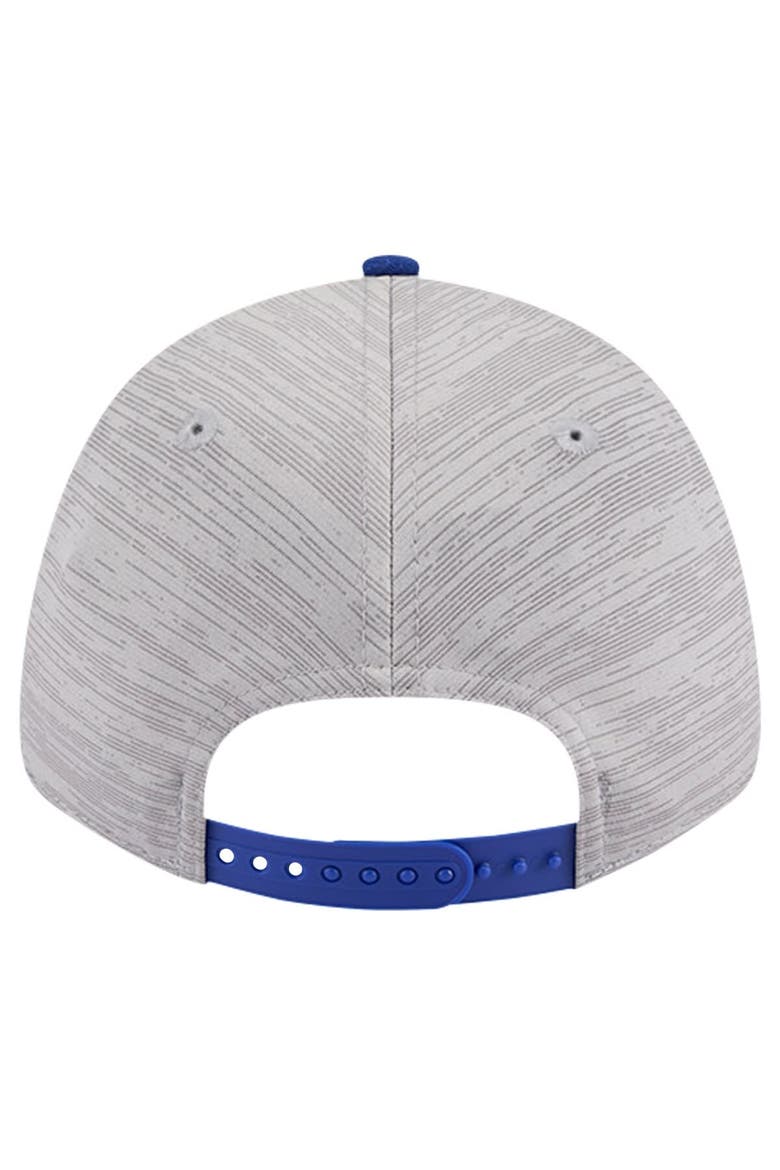 Men's New Era Heather Gray/Royal Philadelphia 76ers Active Digi-Tech Two-Tone 9FORTY Adjustable Hat, Alternate, color, Heather Gray