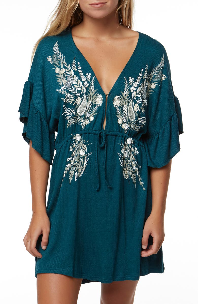 O'Neill Mikhaela Keyhole Neck Dress, Main, color,