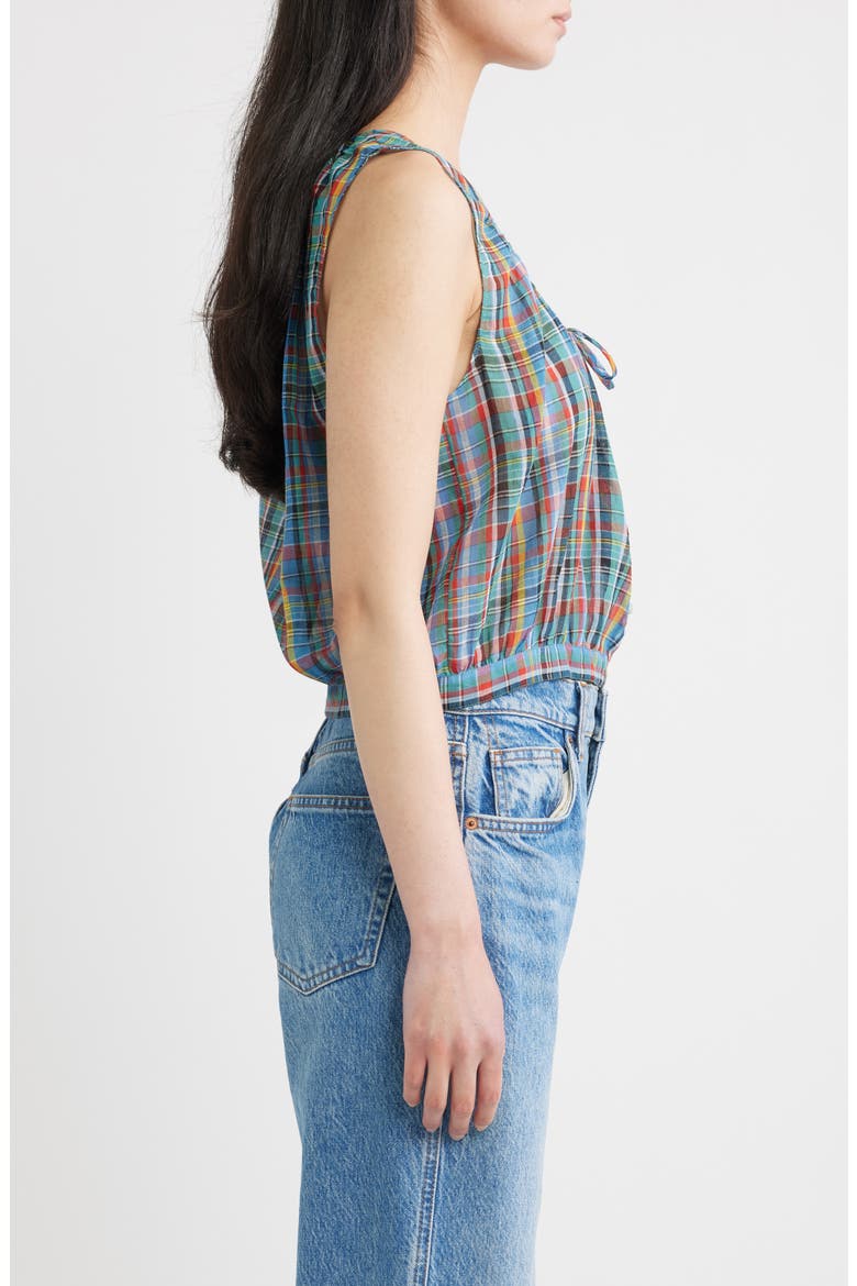 Theo Organic Cotton Top, Alternate, color, ALDERBROOK PLAID