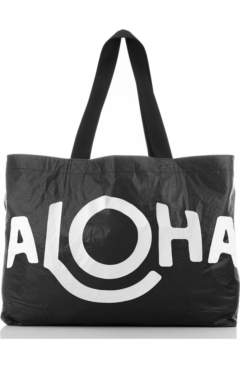 Aloha Collection Holo Holo Reversible Water Resistant Tyvek<sup>®</sup> Tote, Alternate, color, Hibiscus Palm