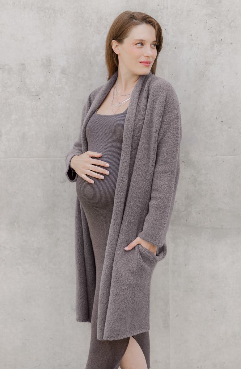 Kindred Bravely Chloe Fuzzy Oversize Cardigan, Alternate, color, 