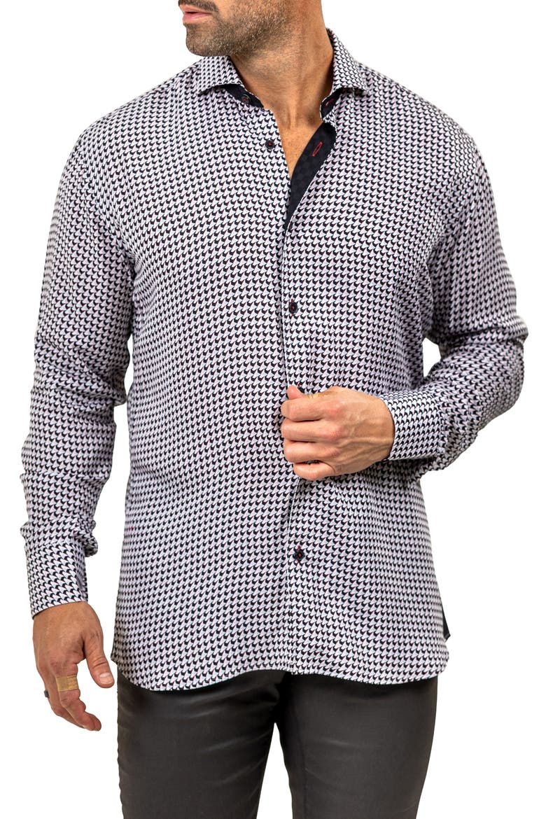 Eins Marthy Contemporary Fit Button-Up Shirt, Alternate, color, WHITE