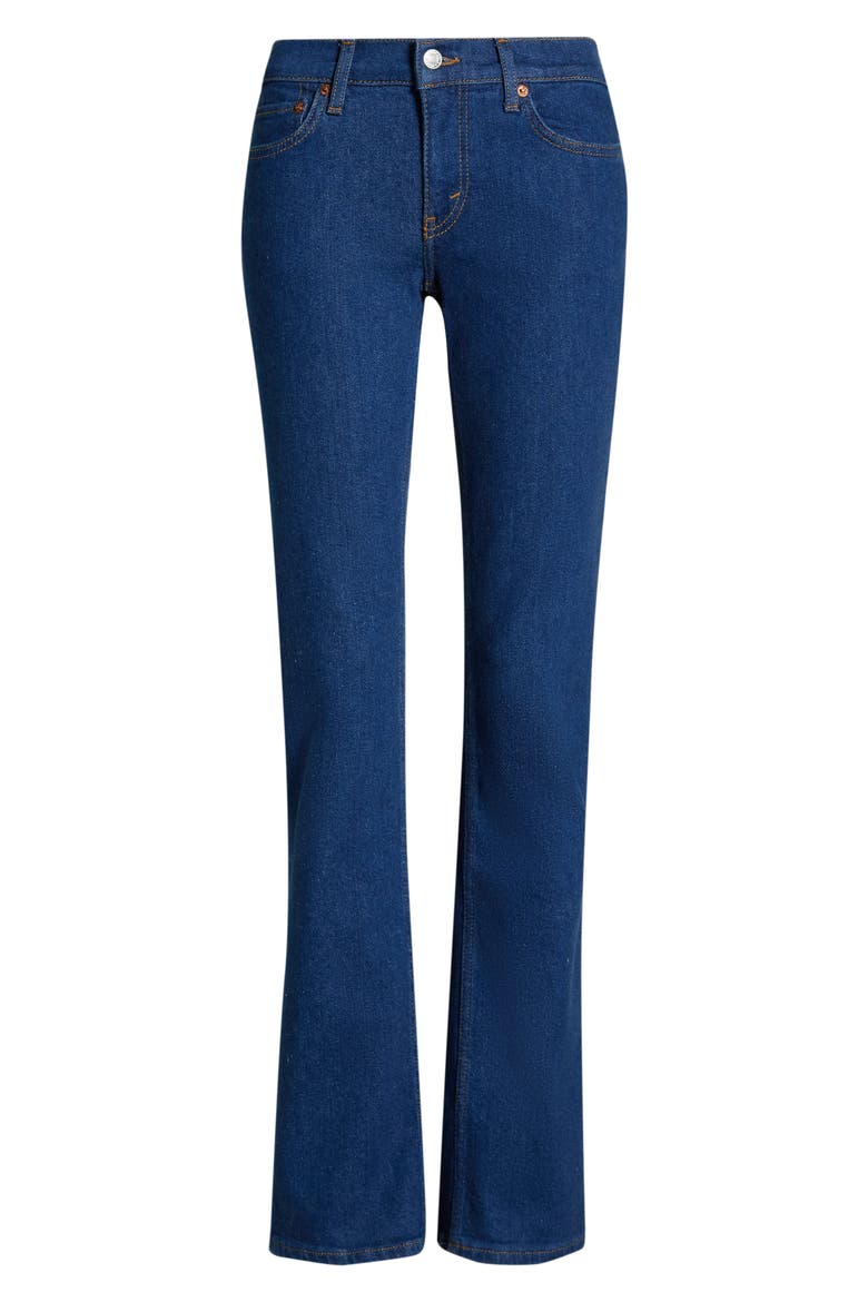 The Lean Low Rise Flare Jeans, Alternate, color, DARK STAR