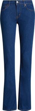 Re/Done The Lean Low Rise Flare Jeans