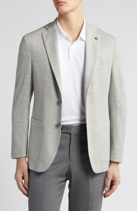 Hartford Knit Wool & Silk Blend Mélange Sport Coat