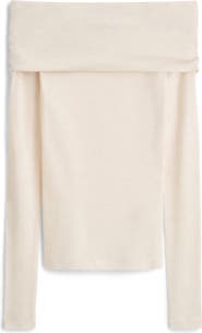 COS Brooke Off the Shoulder Merino Wool Top