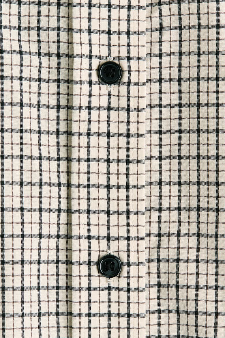 Oversized Shirt, Alternate, color, Cream/checked