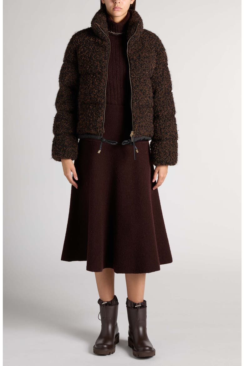 Remarquable Boucl Puffer Jacket, Alternate, color, BROWN
