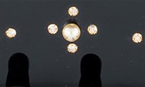 Alexandre De Paris Swarovski Faux Pearl & Crystal Claw Clip In Black