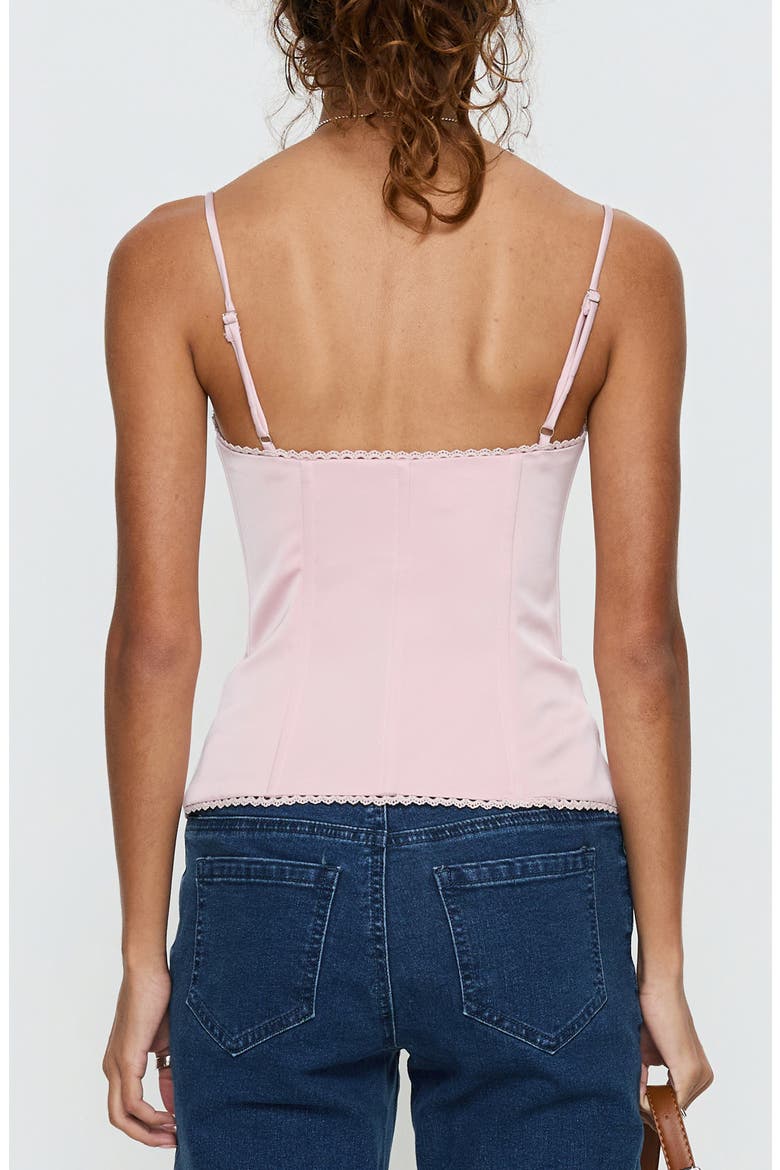 Maralyne Satin Corset Camisole, Alternate, color, SOFT PINK