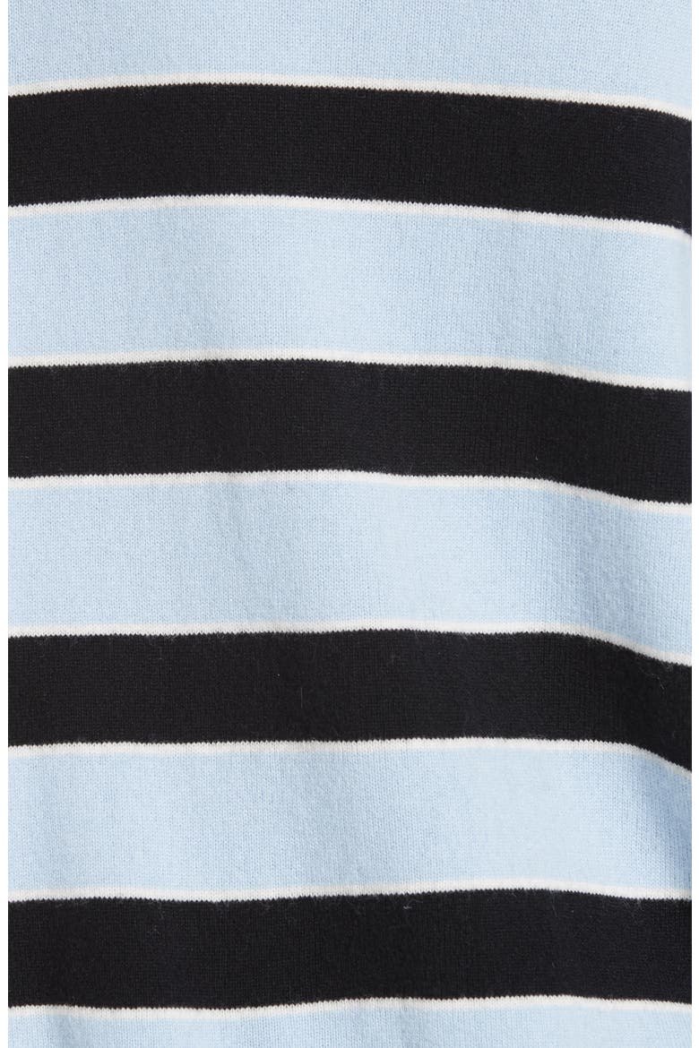 Olivia Ruffle Stripe Sweater, Alternate, color, SKY/ BLACK