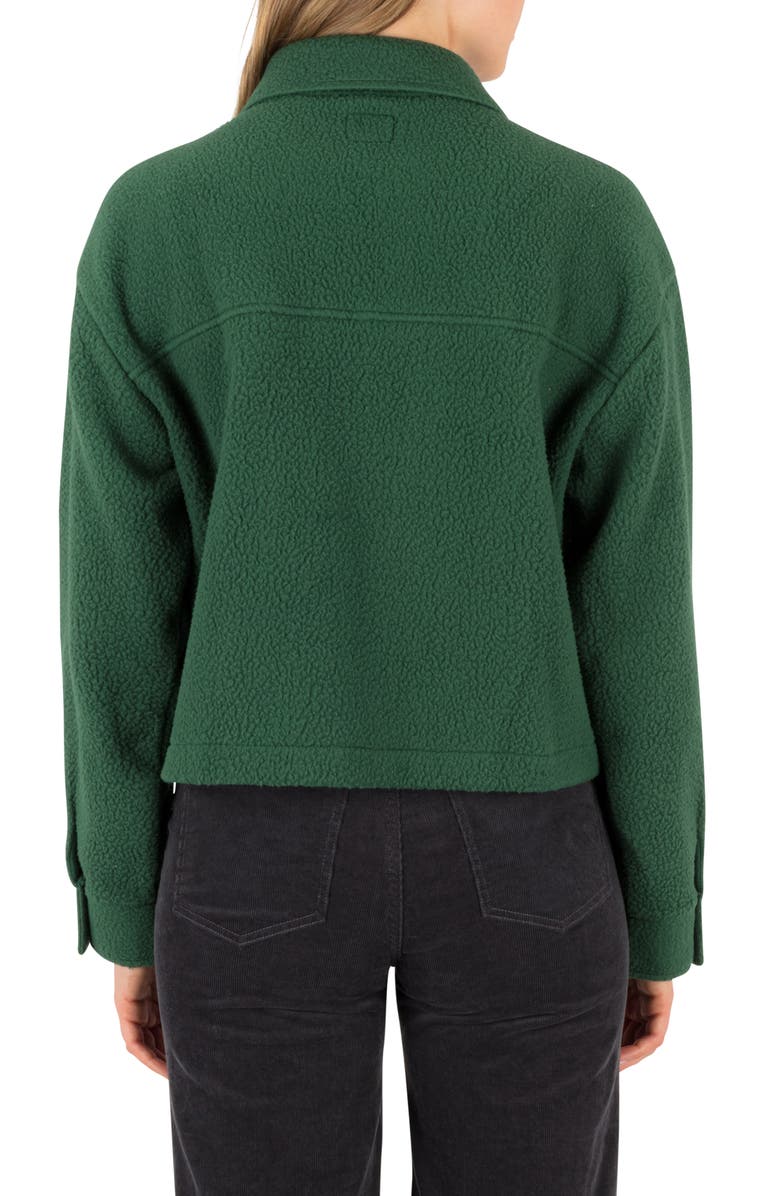 Hurley Pit Stop Polar Fleece Shirt Jacket, Alternate, color, Eden