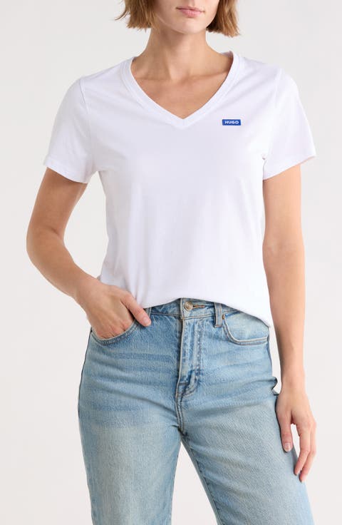 Classic V-Neck Cotton T-Shirt