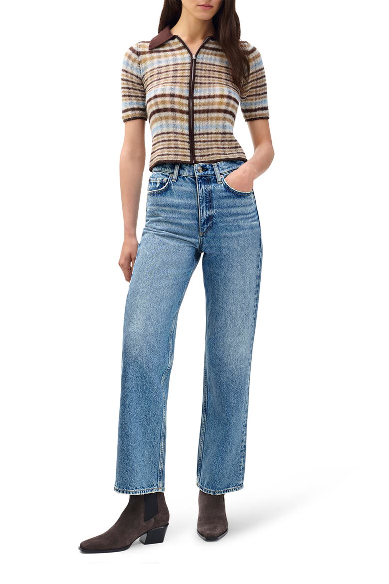 Shea High Waist Relaxed Straight Leg Jeans, Alternate, color, ITHCA