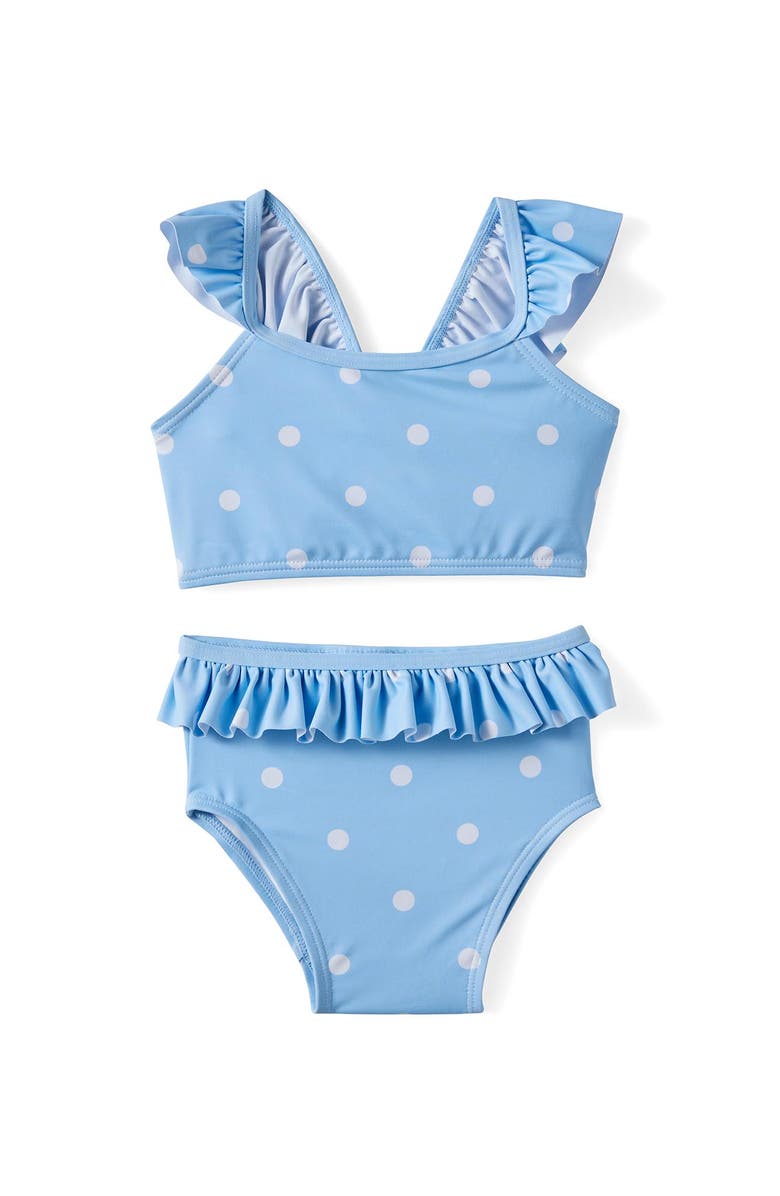 Cotton On Kids Lottie Two Piece Swim Set, Main, color, Dawn Blue Spots