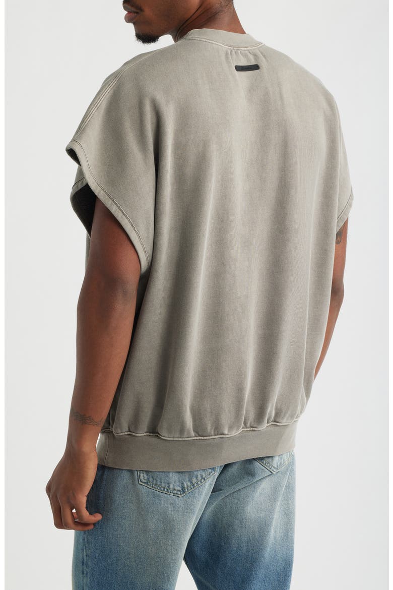 Fear of God Essentials Relaxed Cutoff Fleece Sweatshirt (Men