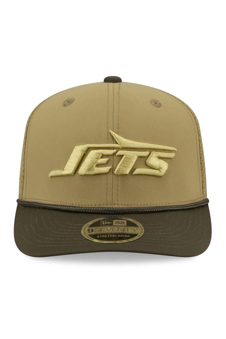 Men's New Era  Green New York Jets 2025 Salute to Service 9SEVENTY Adjustable Hat, Alternate, color, Green