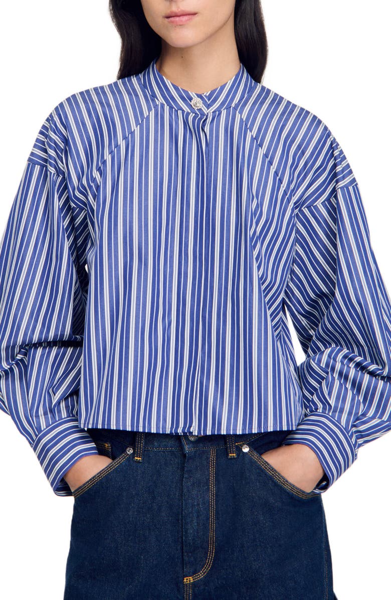 SANDRO Striped shirt, Main, color, 