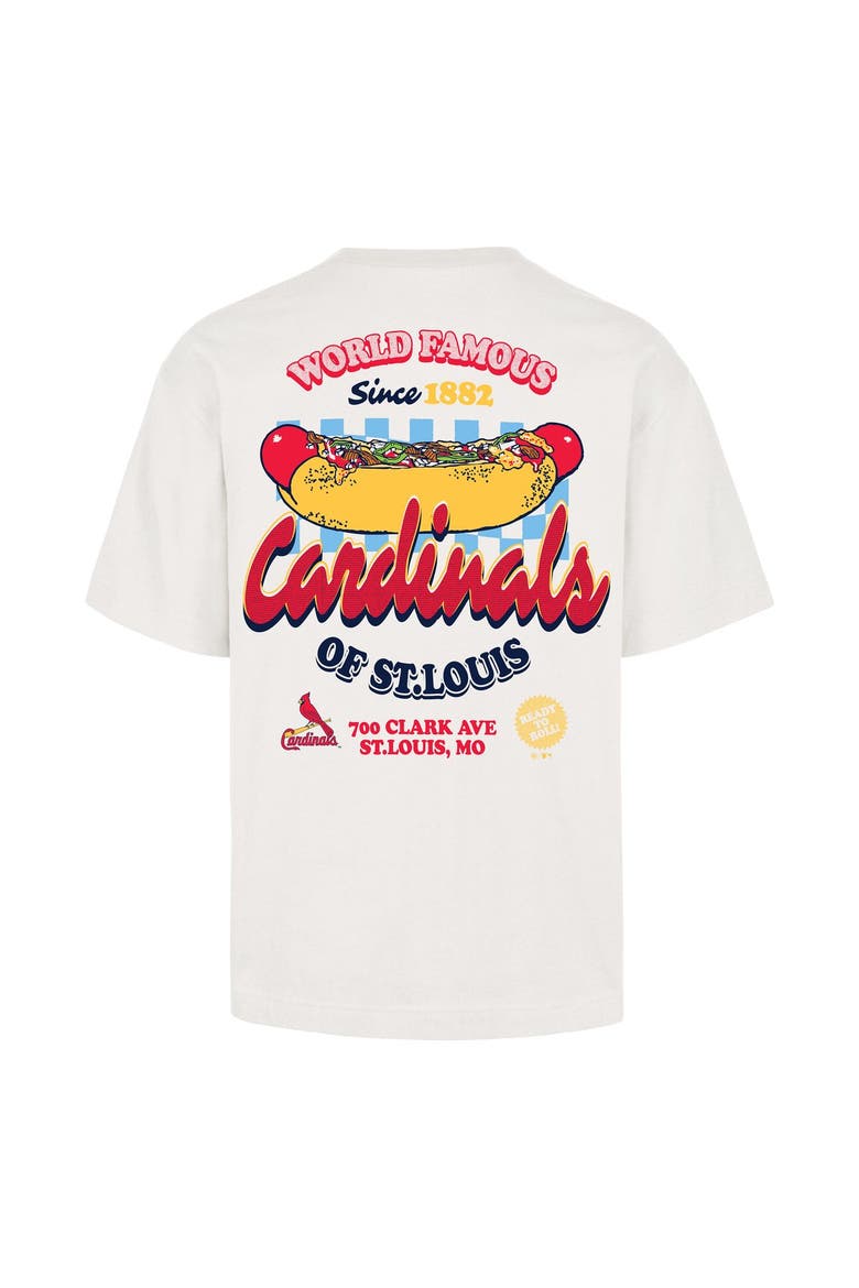 Men's '47 Cream St. Louis Cardinals Glizzy T-Shirt, Alternate, color, Cream