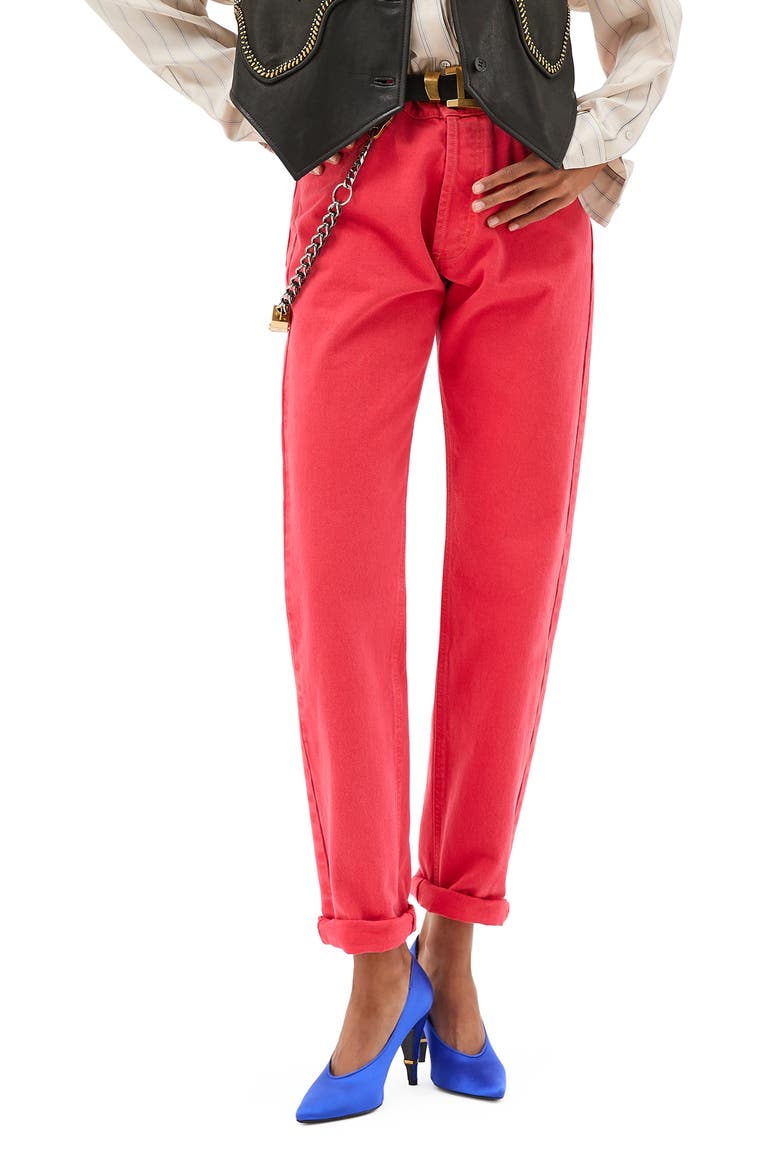 Gender Inclusive Straight Leg Jeans, Main, color, 1DA80-RED