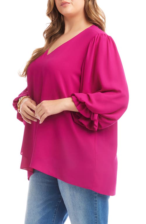 Karen Kane Layered Bracelet Sleeve Top In Gold