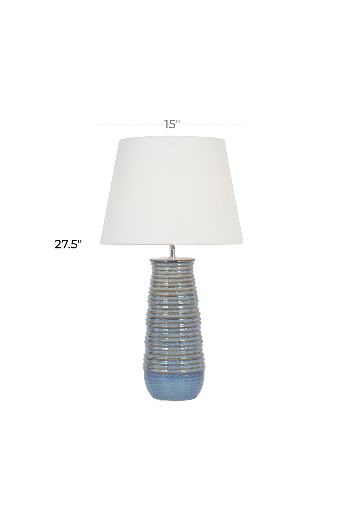 WILLOW ROW Blue Ceramic Rustic Table Lamp (Women) | Nordstromrack