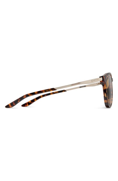 Smith Wander 55mm Chromapop™ Polarized Round Sunglasses In Brown