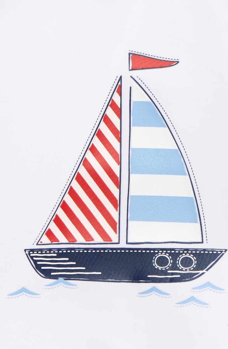 Little Me Sail Boat Rashguard, Alternate, color,