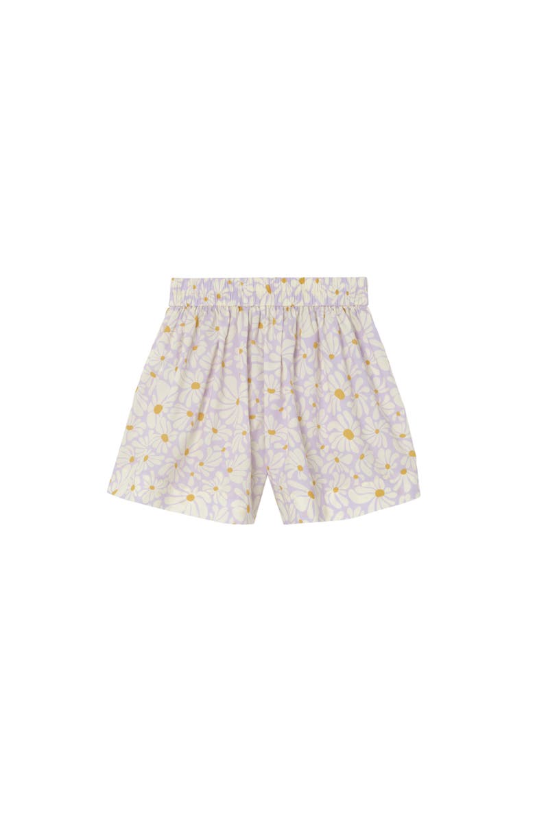 Burberry Daisy Cotton Shorts, Alternate, color, Wisteria Purple