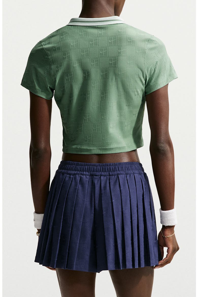Dri-FIT Crop Polo, Alternate, color, STEAM/ BARELY GREEN
