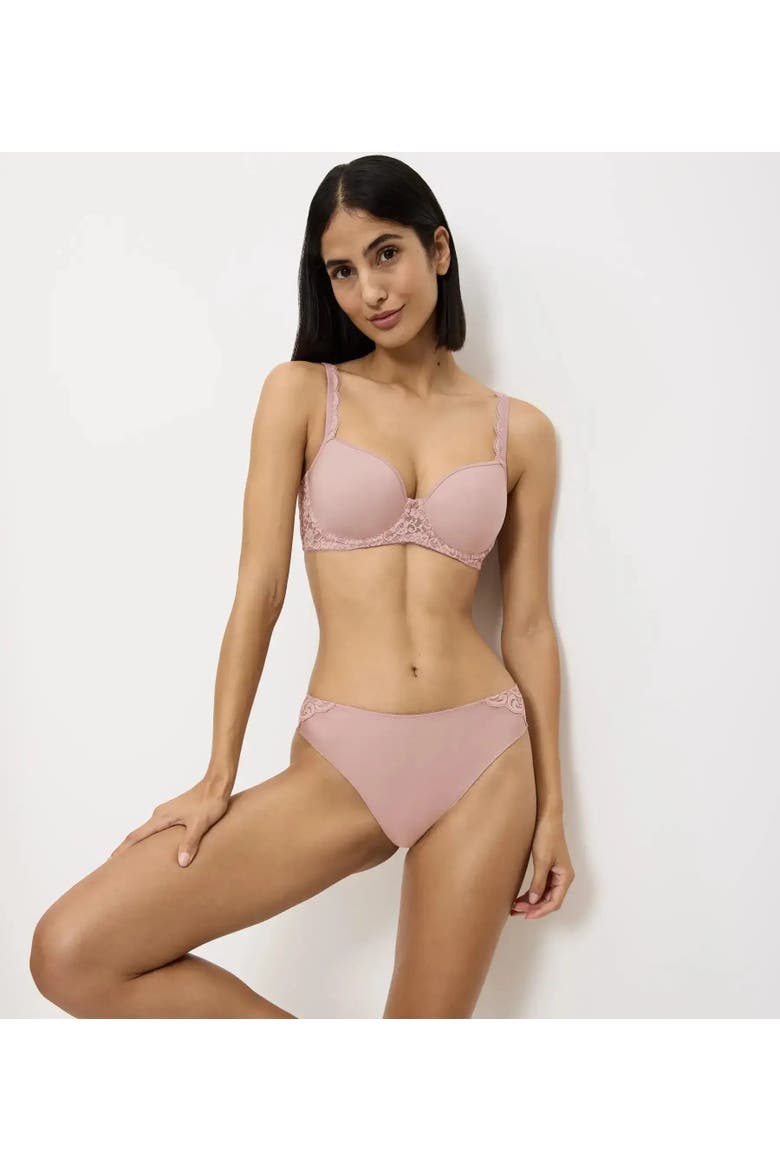 Amourette Seamless Spacer T-Shirt Bra, Alternate, color, Mauve Rose