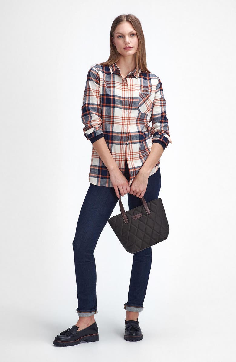 Barbour Pendula Check Cotton Button-Up Shirt, Alternate, color, 