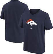 Nike Youth Nike Navy Denver Broncos Logo T-Shirt