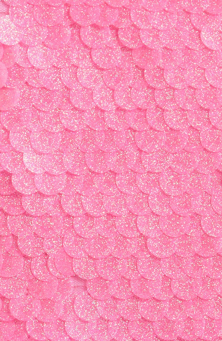 Shade Critters Kids' Sequin One-Shoulder One-Piece Swimsuit, Alternate, color, Pink