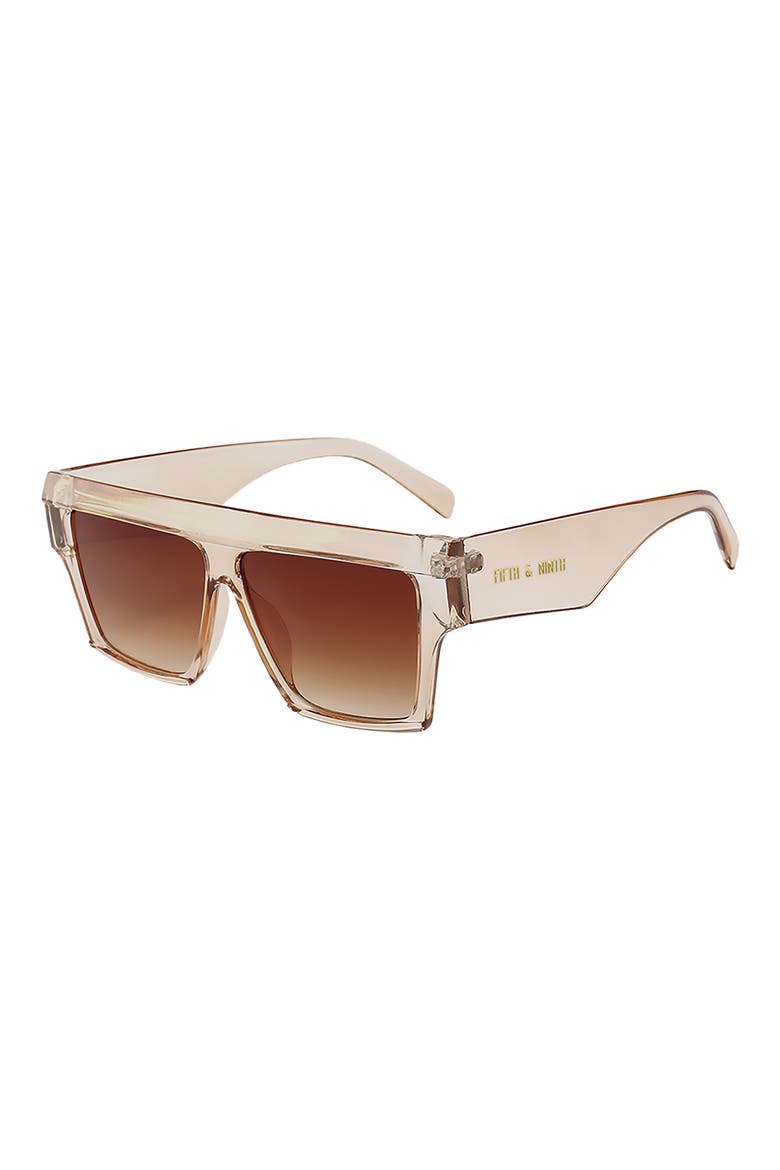 Avalon 70mm Square Sunglasses, Main, color, TOPAZ/ BROWN