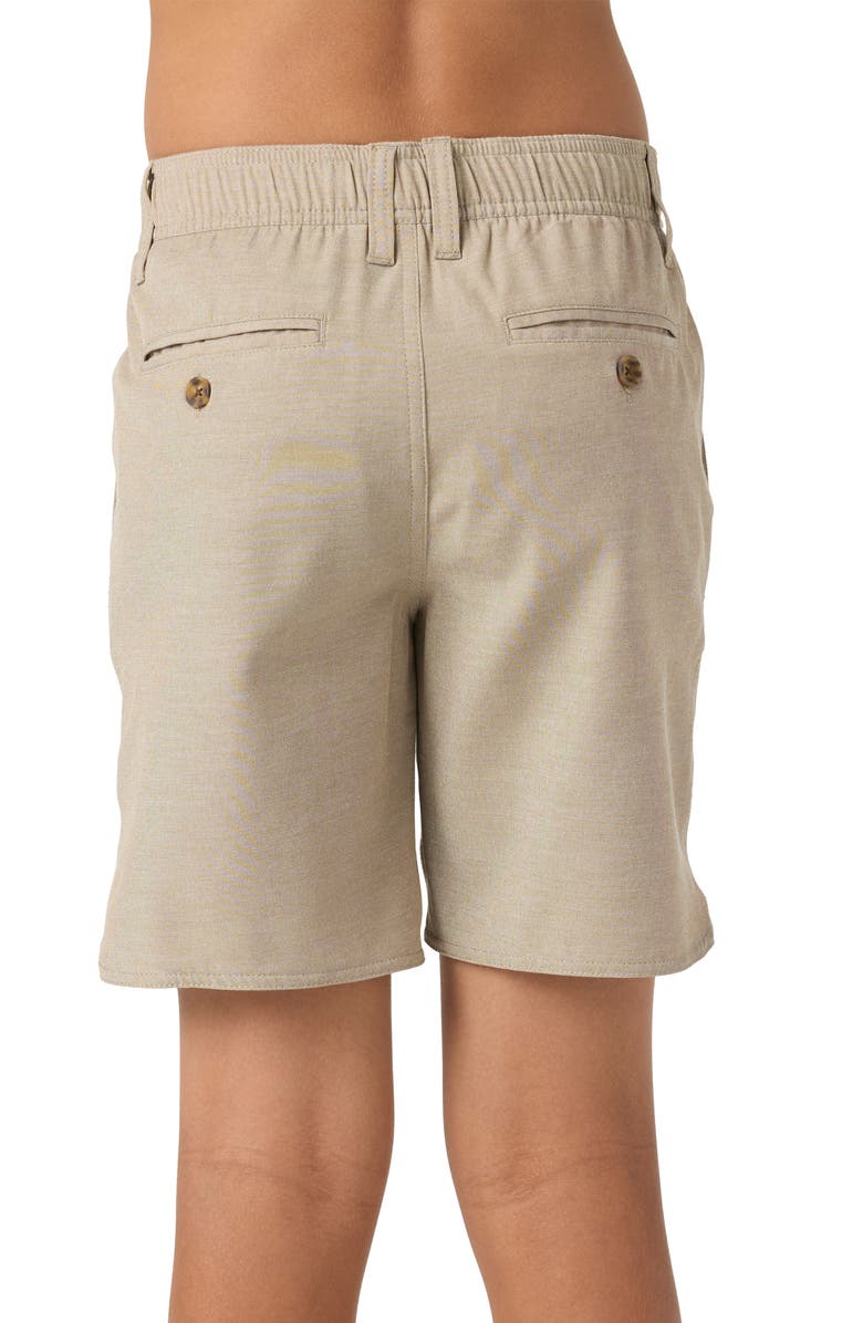 O'Neill Kids' Reserve Light Elastic Waist Chino Shorts, Alternate, color, Dark Khaki